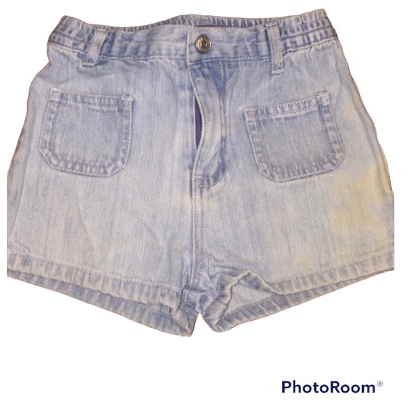 KIDS SHORTS DENIM COTTON COLORS BUNDLE PINK BLUE SZ 24 MOS - Picture 5 of 5